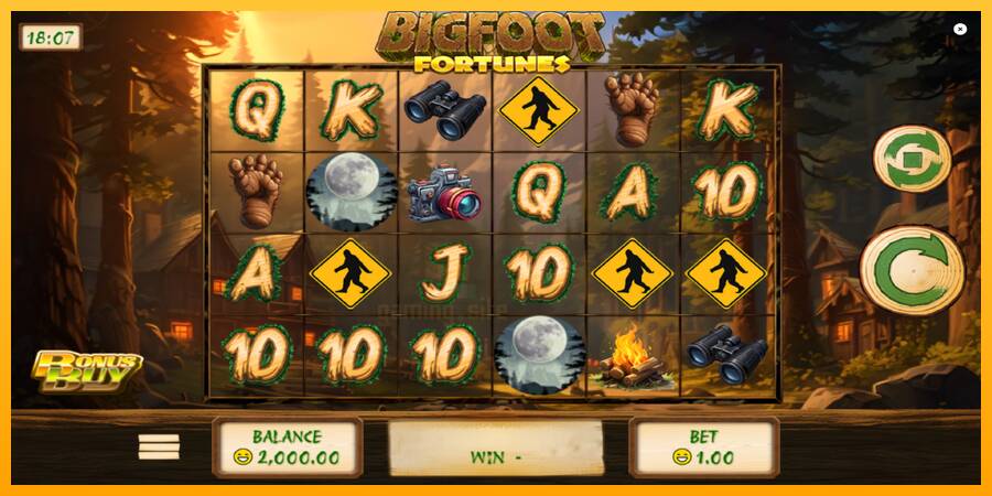 Bigfoot Fortunes gaming machine for money, picture 2