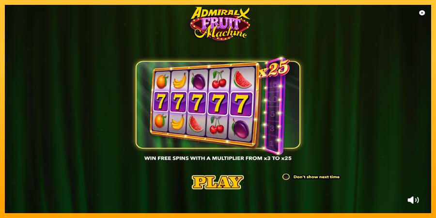 Admiral X Fruit Machine gaming machine for money, picture 1