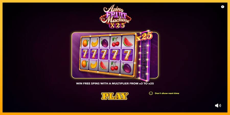 Azino Fruit Machine x25 gaming machine for money, picture 1