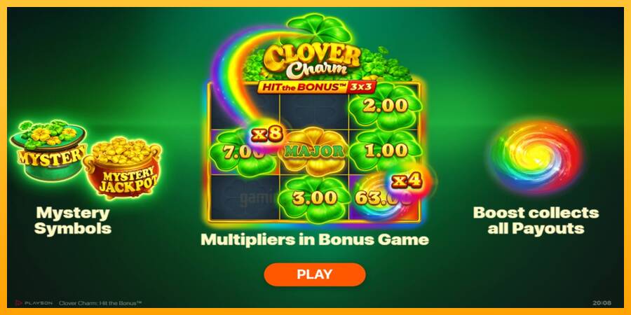 Clover Charm: Hit the Bonus gaming machine for money, picture 1