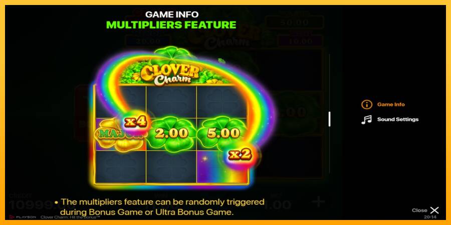 Clover Charm: Hit the Bonus gaming machine for money, picture 5