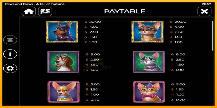 Paws and Claws: A Tail of Fortune gaming machine for money, picture 4