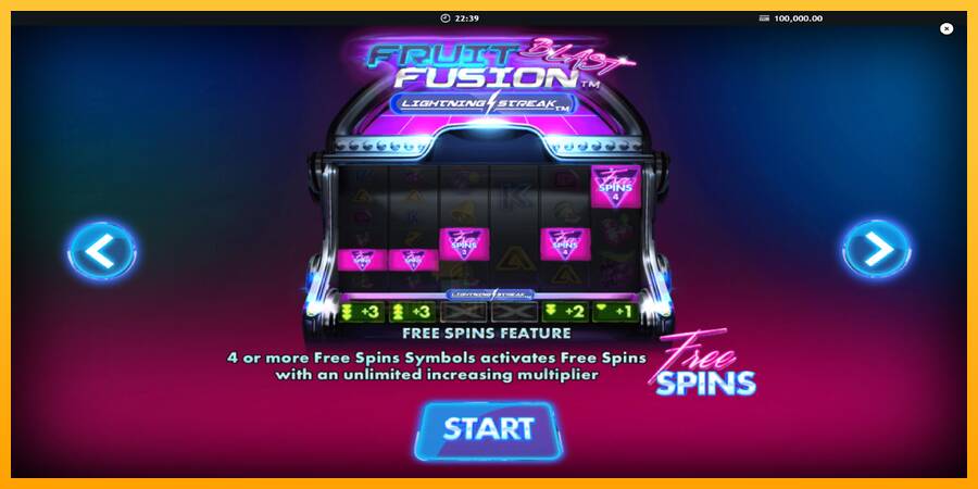 Fruit Fusion Blast Lightning Reels gaming machine for money, picture 1