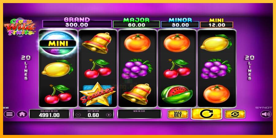 Crazy Wild Fruits gaming machine for money, picture 4