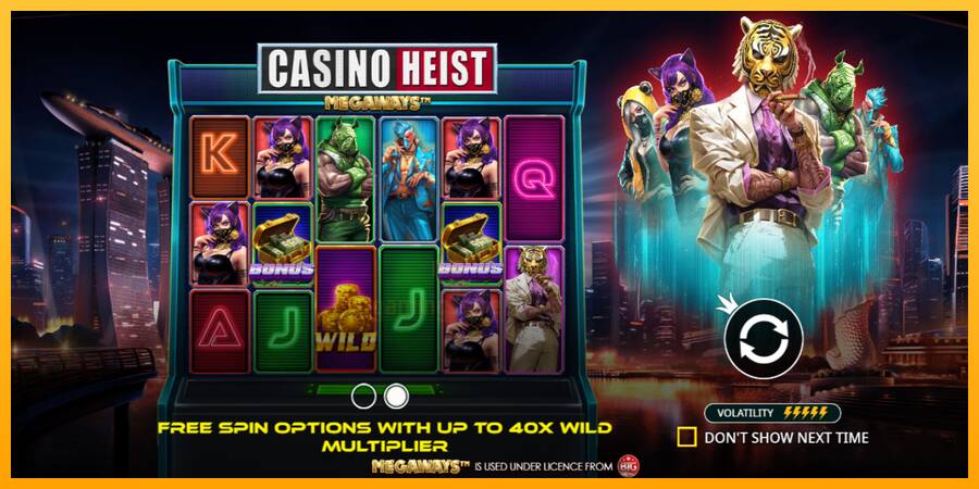 Casino Heist Megaways gaming machine for money, picture 1