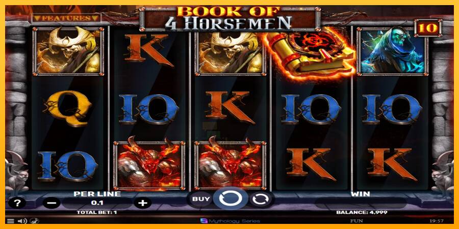 Book of 4 Horsemen gaming machine for money, picture 2