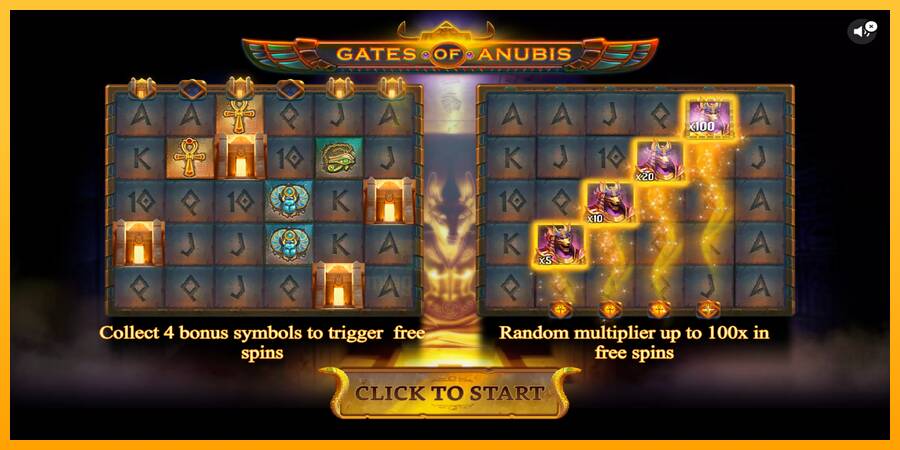 Gates of Anubis gaming machine for money, picture 1