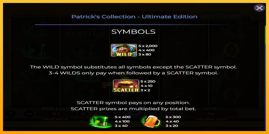 Patricks Collection - Ultimate Edition gaming machine for money, picture 4