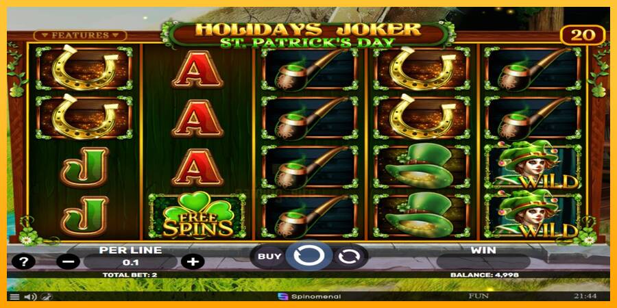 Holidays Joker - St. Patricks Day gaming machine for money, picture 2