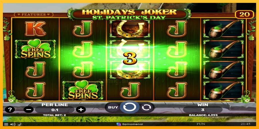 Holidays Joker - St. Patricks Day gaming machine for money, picture 3