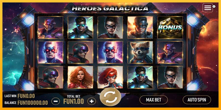 Heroes Galactica gaming machine for money, picture 1