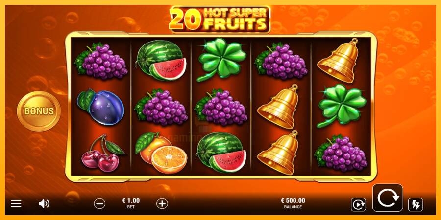 20 Hot Super Fruits gaming machine for money, picture 1