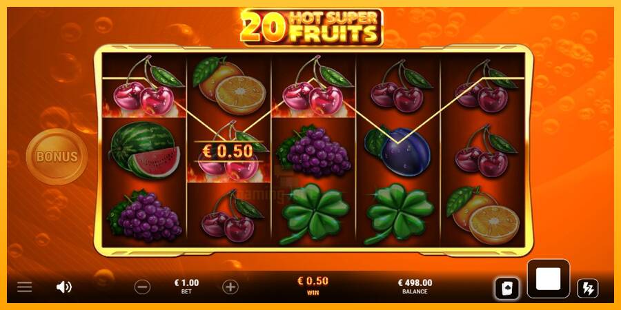 20 Hot Super Fruits gaming machine for money, picture 2