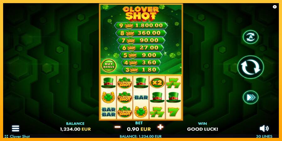 Clover Shot gaming machine for money, picture 2