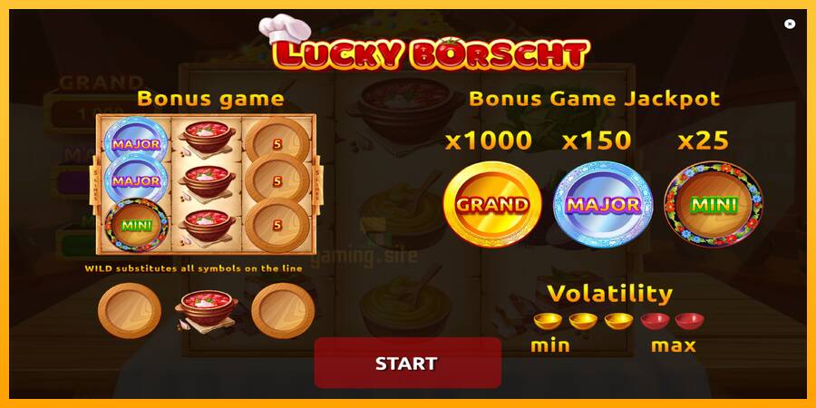 Lucky Borscht gaming machine for money, picture 1