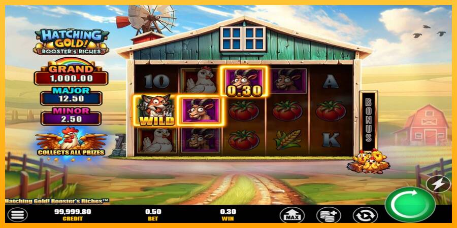 Hatching Gold! Roosters Riches gaming machine for money, picture 4