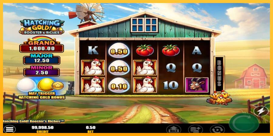 Hatching Gold! Roosters Riches gaming machine for money, picture 5