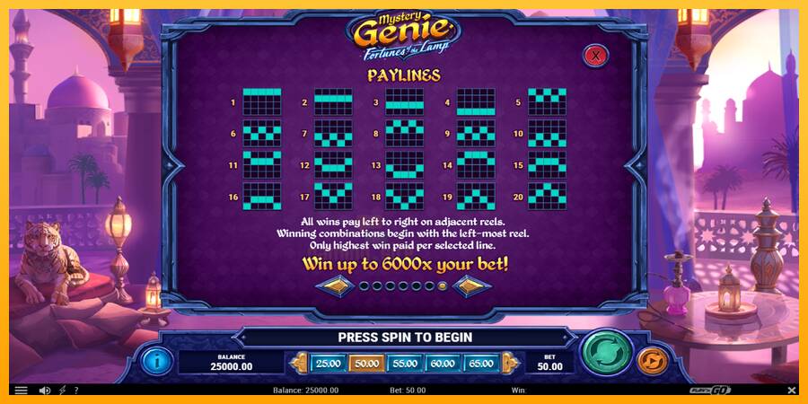 Mystery Genie Fortunes of the Lamp gaming machine for money, picture 7