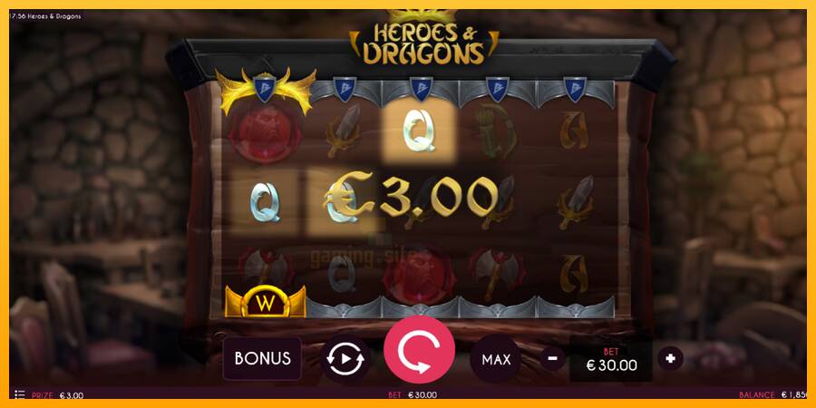 Heroes & Dragons gaming machine for money, picture 3