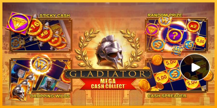 Gladiator: Mega Cash Collect gaming machine for money, picture 1