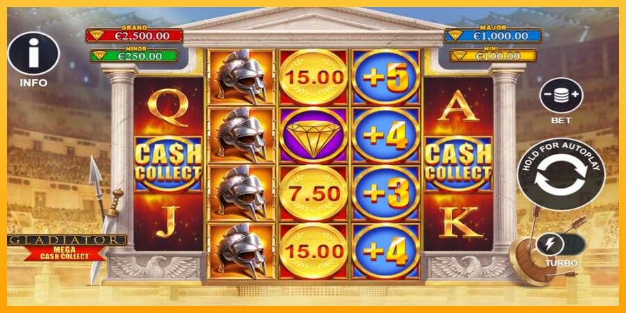 Gladiator: Mega Cash Collect gaming machine for money, picture 2