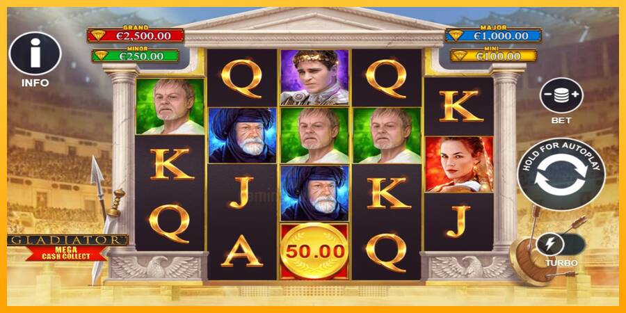 Gladiator: Mega Cash Collect gaming machine for money, picture 3