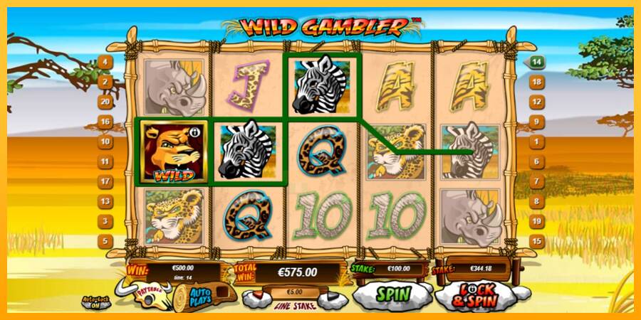 Wild Gambler gaming machine for money, picture 2