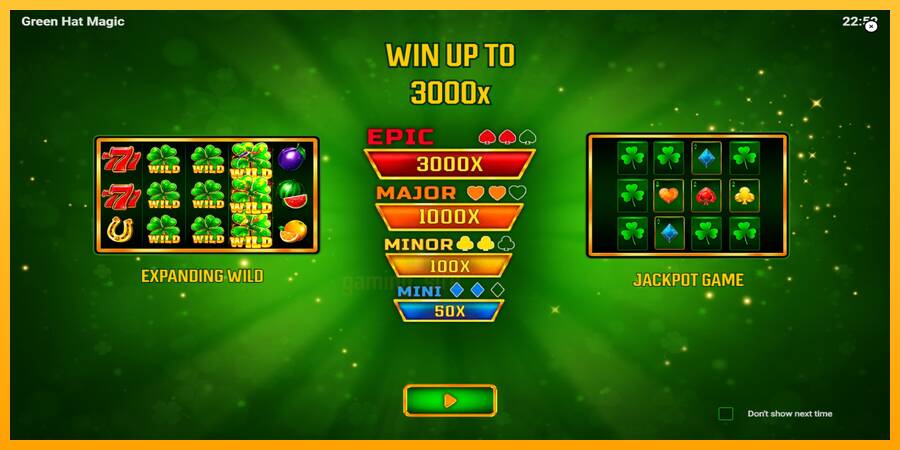 Green Hat Magic gaming machine for money, picture 1