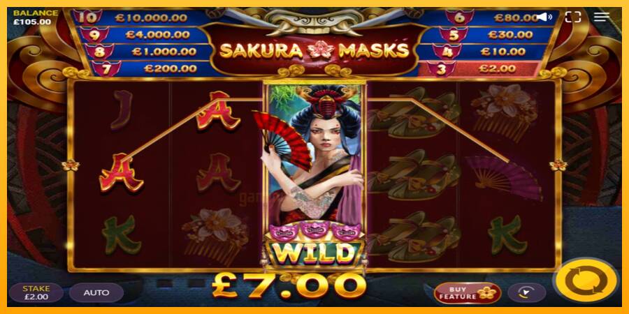 Sakura Masks gaming machine for money, picture 3