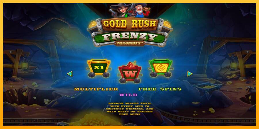 Gold Rush Frenzy Megaways gaming machine for money, picture 1