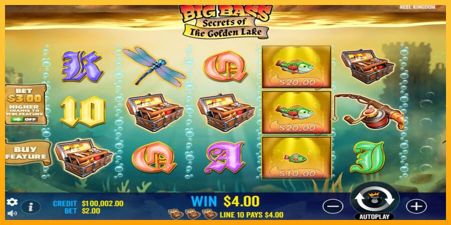 Big Bass Secrets of the Golden Lake gaming machine for money, picture 3