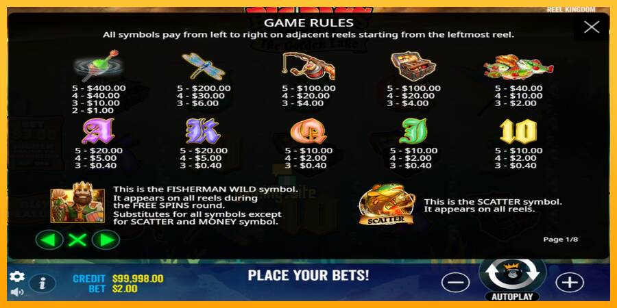 Big Bass Secrets of the Golden Lake gaming machine for money, picture 4