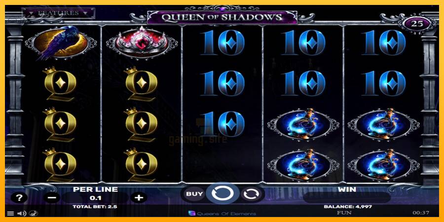 Queen of Shadows gaming machine for money, picture 2