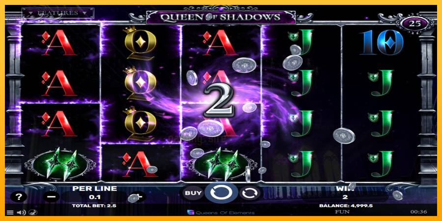 Queen of Shadows gaming machine for money, picture 3