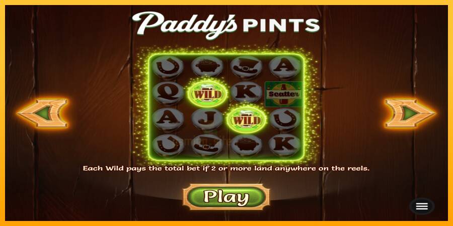 Paddys Pints gaming machine for money, picture 1