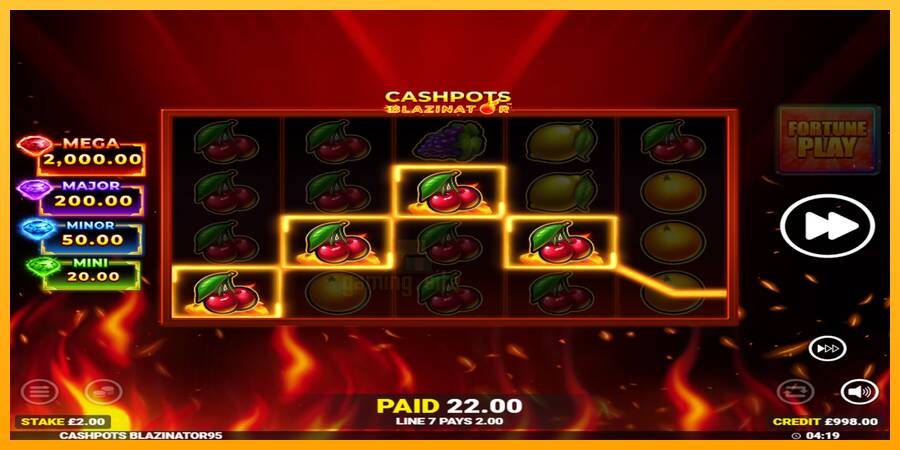 Cashpots Blazinator gaming machine for money, picture 3