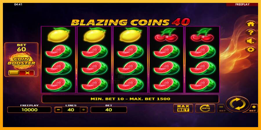 Blazing Coins 40 gaming machine for money, picture 2