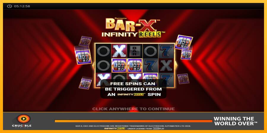 Bar-X Infinity Reels gaming machine for money, picture 1