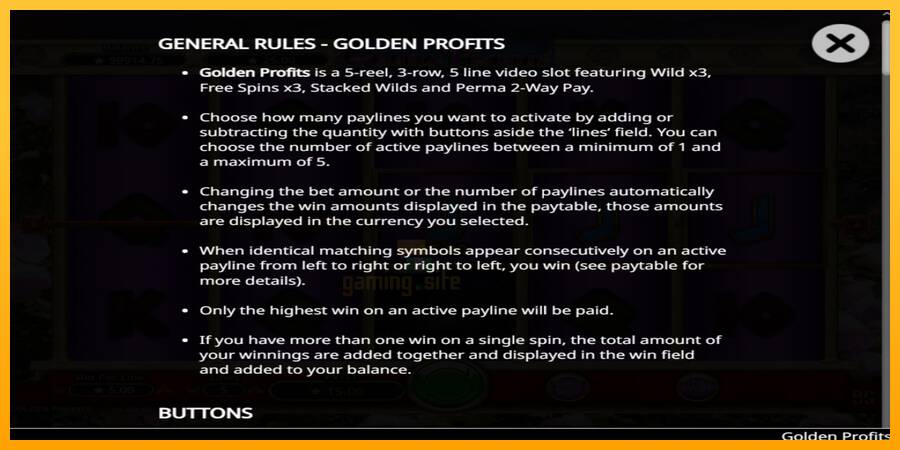 Golden Profits gaming machine for money, picture 5