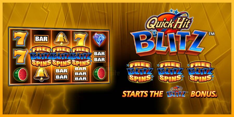 Quick Hit Blitz Gold gaming machine for money, picture 1