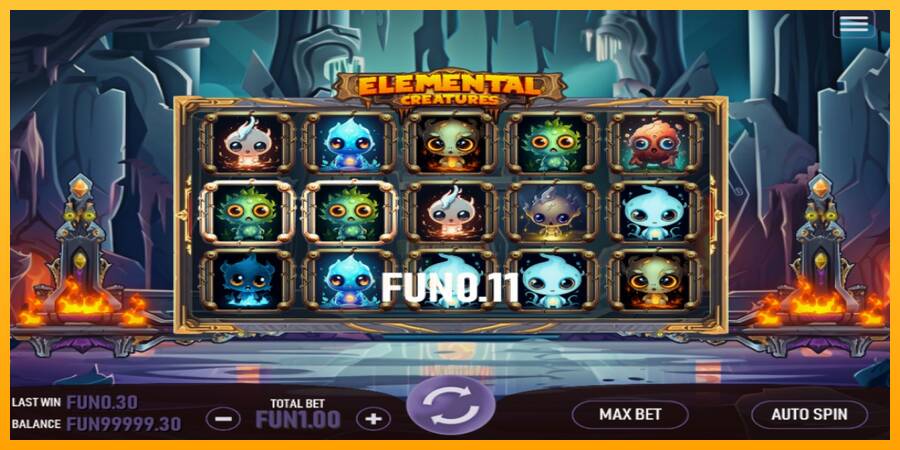 Elemental Creatures gaming machine for money, picture 3