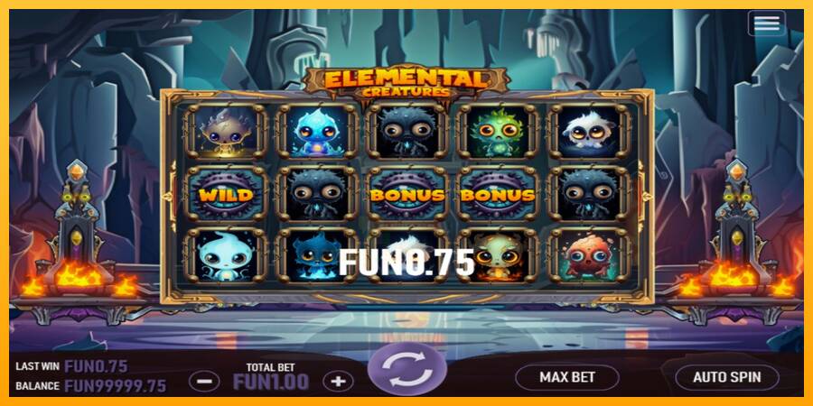 Elemental Creatures gaming machine for money, picture 4