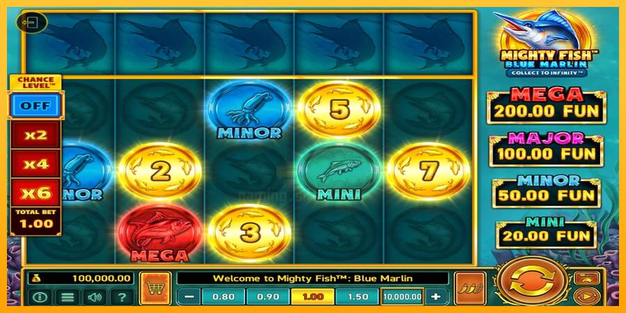 Mighty Fish: Blue Marlin gaming machine for money, picture 1