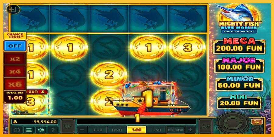 Mighty Fish: Blue Marlin gaming machine for money, picture 3