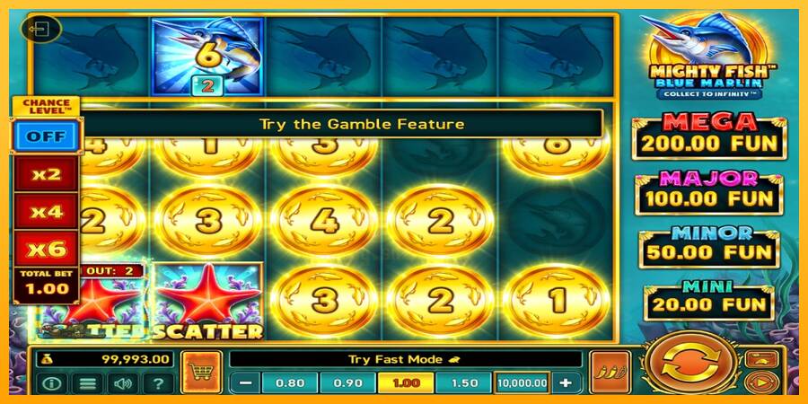 Mighty Fish: Blue Marlin gaming machine for money, picture 4