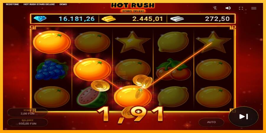 Hot Rush Stars Deluxe gaming machine for money, picture 2