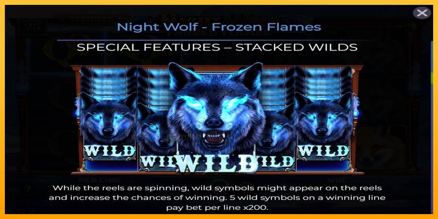 Night Wolf - Frozen Flames gaming machine for money, picture 4