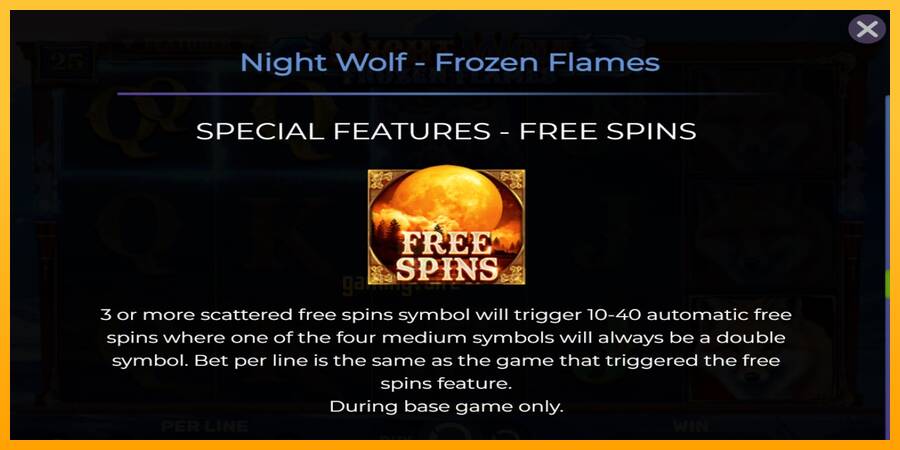 Night Wolf - Frozen Flames gaming machine for money, picture 6