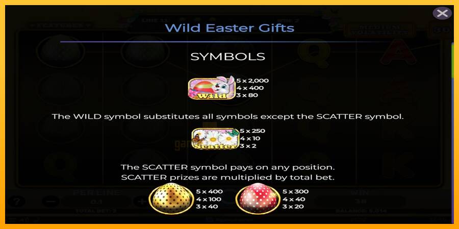 Wild Easter Gifts gaming machine for money, picture 4