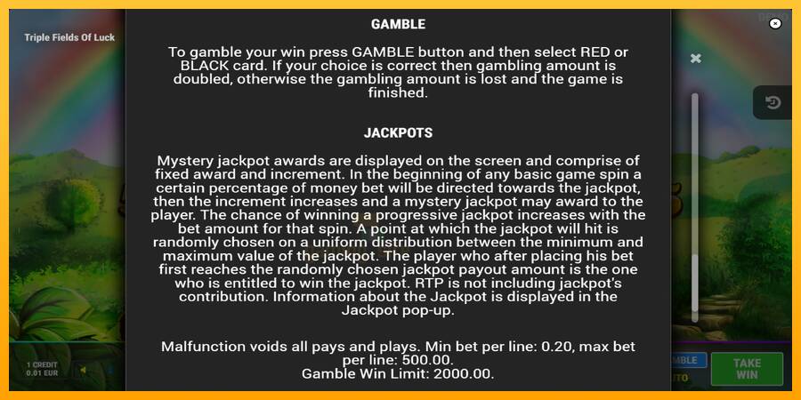 Triple Fields of Luck gaming machine for money, picture 7